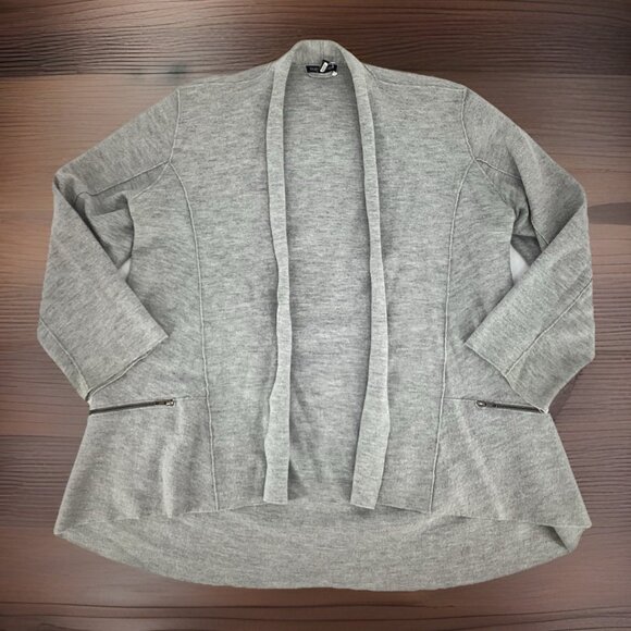 Eileen Fisher Women’s Gray Boiled Merino Wool Jacket Capsule Wardrobe Size M - Picture 1 of 11